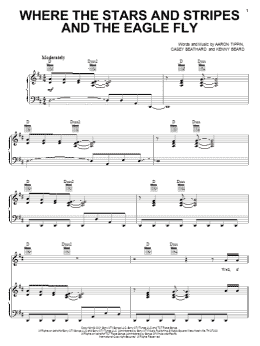 page one of Where The Stars And Stripes And The Eagle Fly (Piano, Vocal & Guitar Chords (Right-Hand Melody))