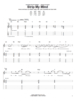 page one of Strip My Mind (Guitar Tab)
