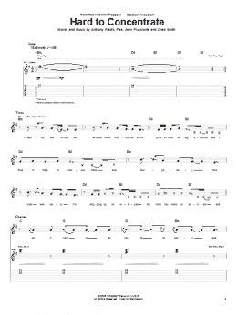 page one of Hard To Concentrate (Guitar Tab)