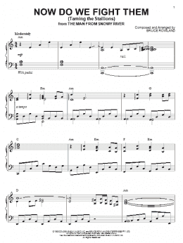 page one of Now Do We Fight Them (Taming The Stallions) (Piano Solo)