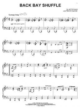 page one of Back Bay Shuffle (Piano Solo)