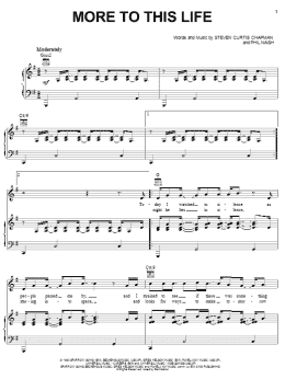 page one of More To This Life (Piano, Vocal & Guitar Chords (Right-Hand Melody))