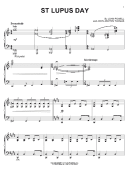 page one of St Lupus Day (Piano Solo)
