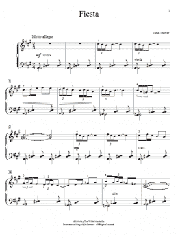 page one of Fiesta (Educational Piano)
