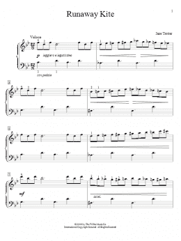 page one of Runaway Kite (Educational Piano)