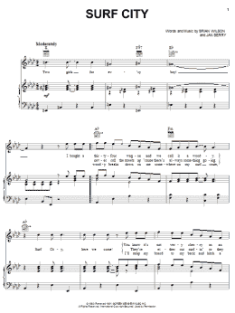 page one of Surf City (Piano, Vocal & Guitar Chords (Right-Hand Melody))