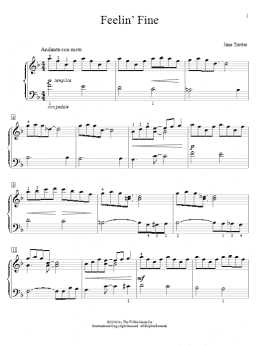 page one of Feelin' Fine (Educational Piano)