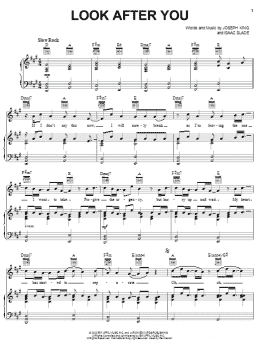 page one of Look After You (Piano, Vocal & Guitar Chords (Right-Hand Melody))