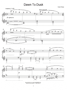 page one of Dawn To Dusk (Educational Piano)
