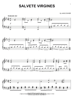 page one of Salvete Virgines (Piano Solo)