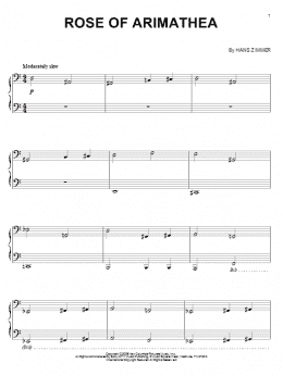 page one of Rose Of Arimathea (Piano Solo)