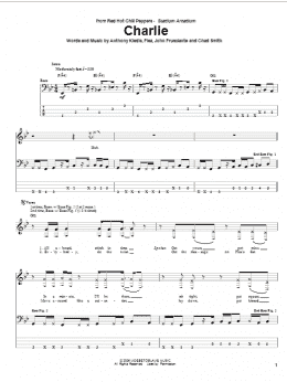 page one of Charlie (Bass Guitar Tab)