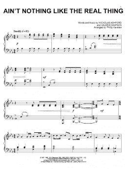 page one of Ain't Nothing Like The Real Thing (arr. Phillip Keveren) (Piano Solo)