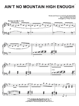 page one of Ain't No Mountain High Enough (arr. Phillip Keveren) (Piano Solo)