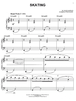 page one of Skating (arr. Phillip Keveren) (Easy Piano)