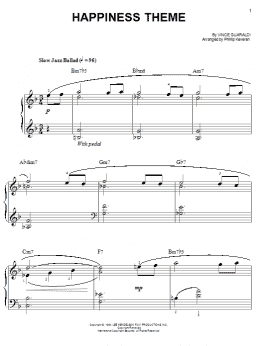 page one of Happiness Theme (arr. Phillip Keveren) (Easy Piano)