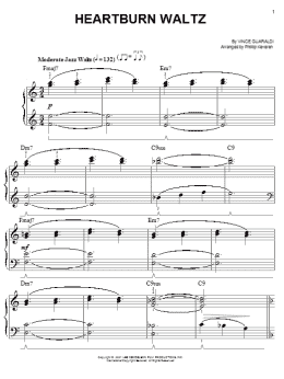 page one of Heartburn Waltz (arr. Phillip Keveren) (Easy Piano)