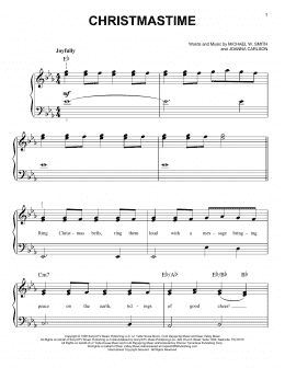 page one of Christmastime (Easy Piano)