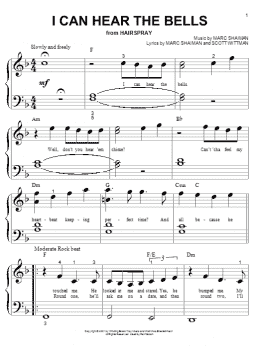 page one of I Can Hear The Bells (Big Note Piano)