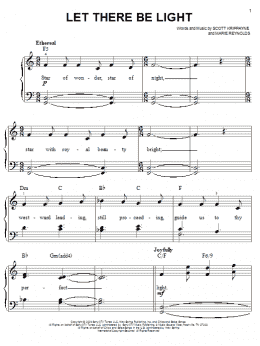 page one of Let There Be Light (Easy Piano)
