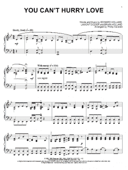 page one of You Can't Hurry Love (arr. Phillip Keveren) (Piano Solo)