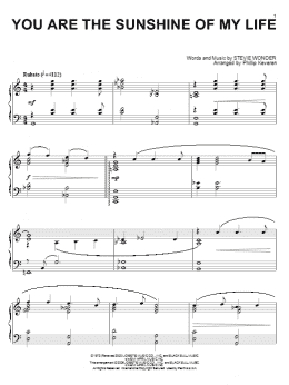 page one of You Are The Sunshine Of My Life (arr. Phillip Keveren) (Piano Solo)
