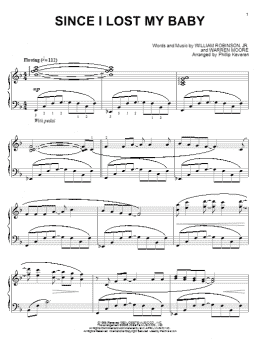 page one of Since I Lost My Baby (arr. Phillip Keveren) (Piano Solo)