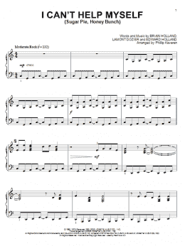 page one of I Can't Help Myself (Sugar Pie, Honey Bunch) (arr. Phillip Keveren) (Piano Solo)