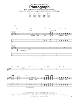 page one of Photograph (Guitar Tab)