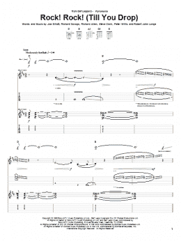 page one of Rock! Rock! (Till You Drop) (Guitar Tab)