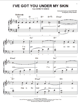 page one of I've Got You Under My Skin (arr. Phillip Keveren) (Easy Piano)