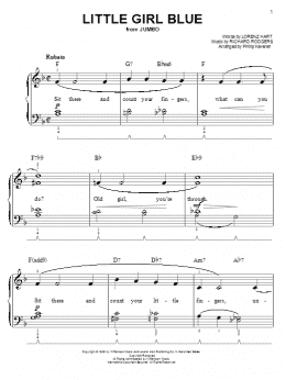 page one of Little Girl Blue (arr. Phillip Keveren) (Easy Piano)