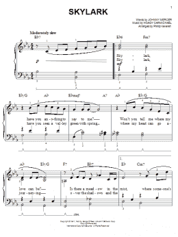 page one of Skylark (arr. Phillip Keveren) (Easy Piano)