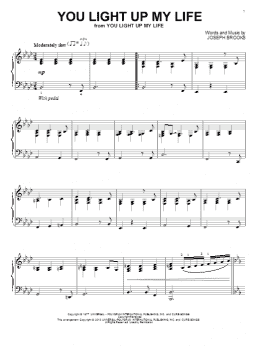 page one of You Light Up My Life (Piano Solo)