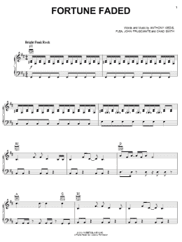 page one of Fortune Faded (Piano, Vocal & Guitar Chords (Right-Hand Melody))