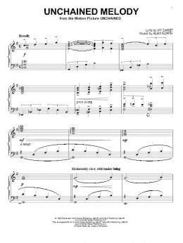 page one of Unchained Melody (Piano Solo)