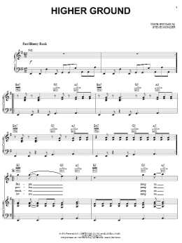 page one of Higher Ground (Piano, Vocal & Guitar Chords (Right-Hand Melody))