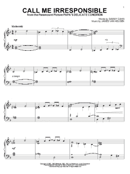 page one of Call Me Irresponsible (Piano Solo)