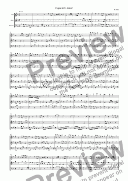 page one of Fugue in C-minor