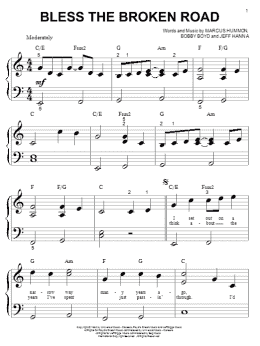 page one of Bless The Broken Road (Big Note Piano)