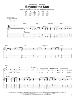 page one of Beyond The Sun (Guitar Tab)