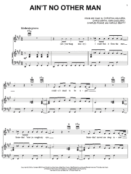 page one of Ain't No Other Man (Piano, Vocal & Guitar Chords (Right-Hand Melody))