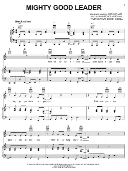 page one of Mighty Good Leader (Piano, Vocal & Guitar Chords (Right-Hand Melody))
