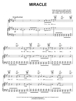 page one of Miracle (Piano, Vocal & Guitar Chords (Right-Hand Melody))