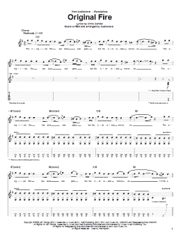 page one of Original Fire (Guitar Tab)
