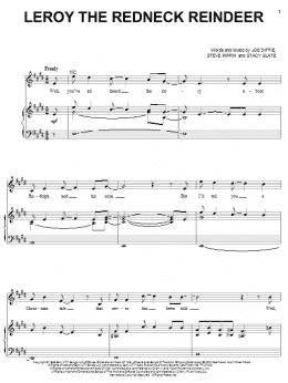 page one of Leroy The Redneck Reindeer (Piano, Vocal & Guitar Chords (Right-Hand Melody))