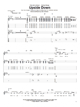 page one of Upside Down (Guitar Tab)