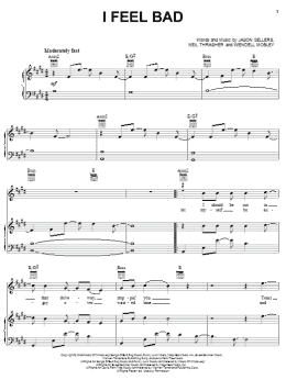 page one of I Feel Bad (Piano, Vocal & Guitar Chords (Right-Hand Melody))