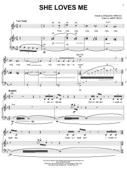 page one of She Loves Me (Piano & Vocal)