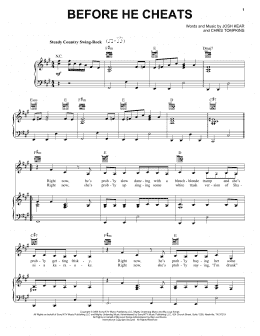 page one of Before He Cheats (Piano, Vocal & Guitar Chords (Right-Hand Melody))